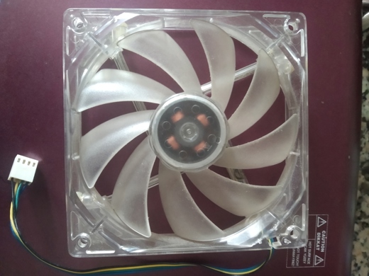 cpu fan 12cm seffaf mavi ledl pwm 4ğinli