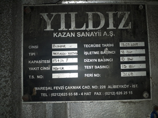 yldz kazan, buhar kazan, i makineleri akakkan yatal buhar kazan yldz kazan satlk