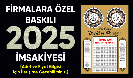 Diğerleri, Kategorisi Olmayan Her Şey, İmsakiye Kartvizit El İlanı Matbaa İşleri İstanbul