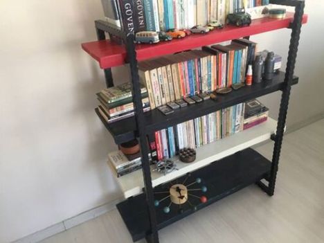 Mobilya, Kitaplık, 4 Rafli Kitaplik, Demonte Edilebilir.