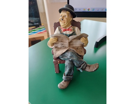 Ev, Bahçe Eşyaları, Diğer Dekorasyon Malzemeleri, Biblo_Laurel_Hardy, 14 X 11 X 7 Cm.