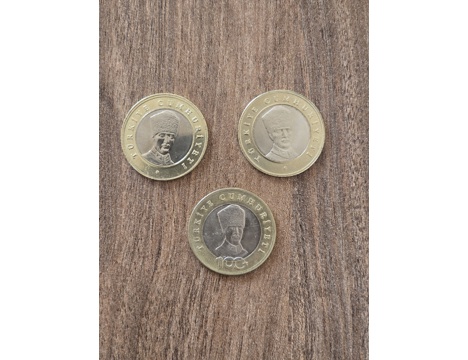 Koleksiyon, Paralar, Türkiye , Madeni Para, 100.Yıl Özel Basım