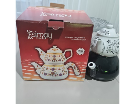 Ev, Bahçe Eşyaları, Çaydanlıklar, Simfar, Emaye Çaydanlık