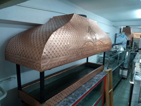 Dükkan, Ofis Eşyaları, Ocakbaşı Mangalı, Bakir Mangal, Bakır Mangal, 2 Metre Bakır Ocakbaşı