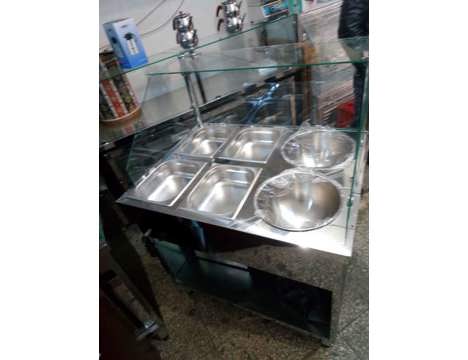 Dükkan, Ofis Eşyaları, Saladbar, Benmari, İmalattan 6 Küvetlı Yemek Tezgahı