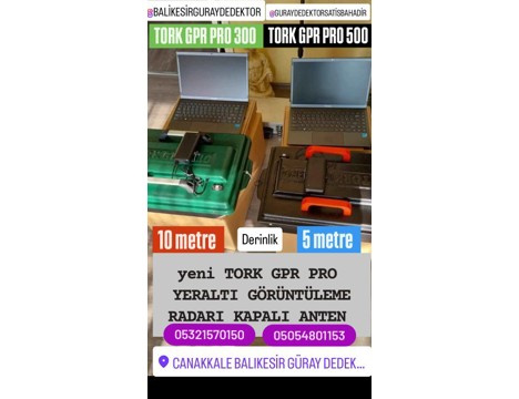 Diğerleri, Dedektör, Yeraltlı Görüntüleme Radarı, Farmet Tork Gpr Pro *300Mhz Yada 500Mhz Yer.Gör.R