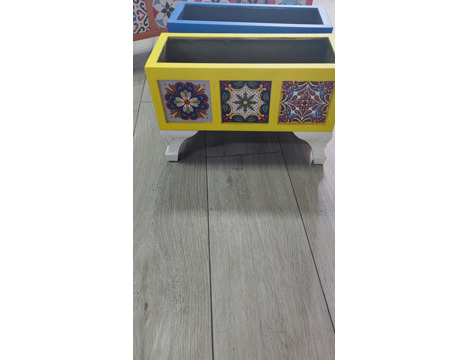Mobilya, Diğer Mobilyalar, Fugaahsap , Dekoratif Ahşap Saksı