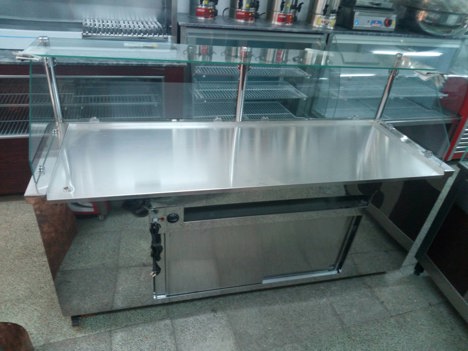 Dükkan, Ofis Eşyaları, Teşhir Dolapları, 2 Metre Börek Tezgahı
