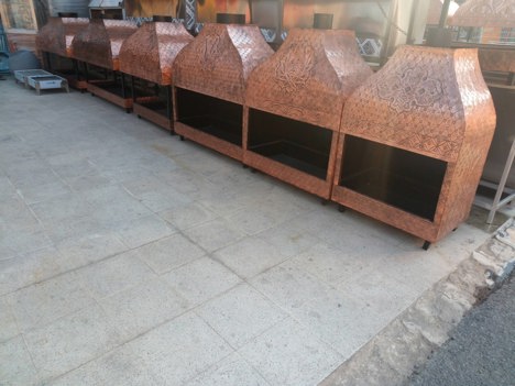 Dükkan, Ofis Eşyaları, Izgaralar, İmalattan 175 Cm Bakır Ocakbaşı