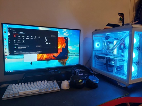 Bilgisayar, Masa Üstü, Full Beyaz Asus Sistem