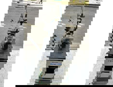 İş Makineleri, Delik Makinaları, Delik Makinası, Pnömatik Baskılı Çift Kollu Yan Yatay Delik Makina