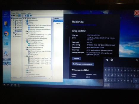 Bilgisayar, Diz Üstü, Samsung İ3 128 Gb Ssd 8 Gb Ram Wın 10 Notebook