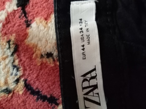 Giyim Eşyası, Erkek Pantolon 34 Beden Zara Marka