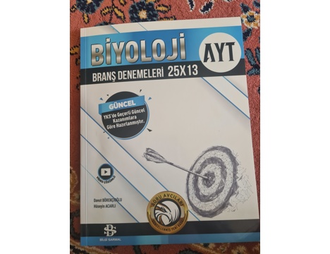 Kitap, Dergi, Lise, İlkokul Ders Kitapları, Ayt, Biyoloji Branş Deneme Testi, Biyoloji Branş Denemesi