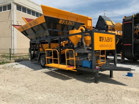 İş Makineleri, Beton Santralleri, Fabo, Mobil Beton Santralleri, Mınımıx-30 Mobil Beton Santrali 30 M3