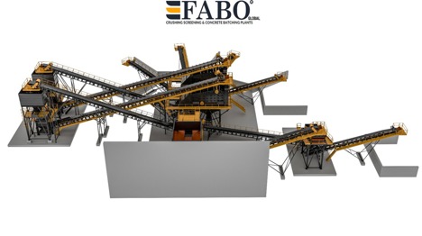 İş Makineleri, Kırıcılar (Madencilik), Fabo, 500 Tph, Sabit 500 T/H Kırma Eleme Tesisi | Stokta Hazır