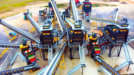 İş Makineleri, Kırıcılar (Madencilik), Fabo, 500 Tph, Kırma Eleme Tesisi , 500 T/H Sabit Kırma Eleme Tesisi