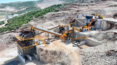 İş Makineleri, Kırıcılar (Madencilik), Fabo, 500-600 Tph, Kırma Eleme Tesisi , Sabit 500-600 T/H Kırma Eleme Tesisi