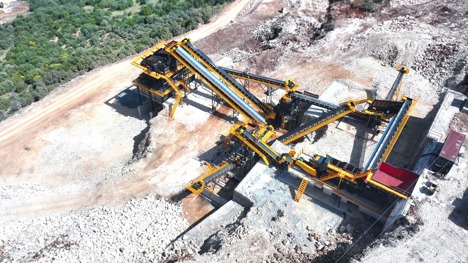 İş Makineleri, Kırıcılar (Madencilik), Fabo, 500-600 Tph, Kırma Eleme Tesisi , Sabit 500-600 T/H Kırma Eleme Tesisi