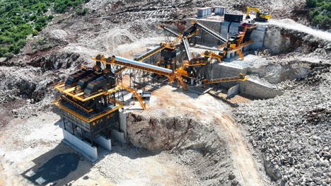 İş Makineleri, Kırıcılar (Madencilik), Fabo, 500-600 Tph, Kırma Eleme Tesisi , Sabit 500-600 T/H Kırma Eleme Tesisi