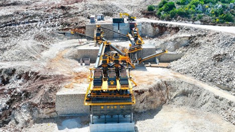 İş Makineleri, Kırıcılar (Madencilik), Fabo, 500-600 Tph, Kırma Eleme Tesisi , Sabit 500-600 T/H Kırma Eleme Tesisi