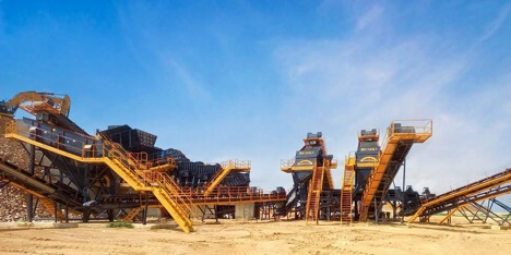 İş Makineleri, Fabo, 200-350 Tph, Kırma Eleme Tesisi , Apron ve Wobbler Besleyicili Sabit Konkasör Tesisi