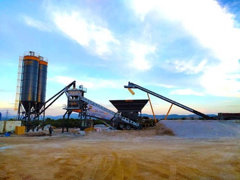 İş Makineleri, Beton Santralleri, Fabo, Turbomıx - 120, Mobil Beton Santralleri, 120 M³/H Mobil Beton Santrali