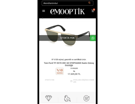 Takılar, Erkek, Tom Ford Stephaine Gözlük ??