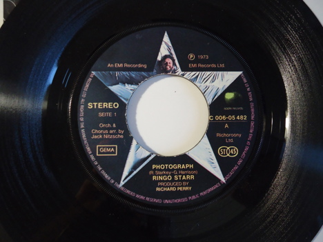Müzik, Film (Plak,Cd, Dvd), Rock, Ringo Star Photograph - Down And Out 45Lik Temiz
