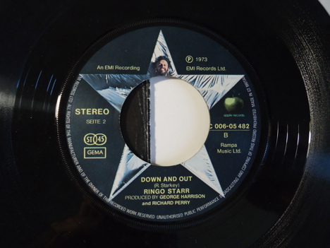 Müzik, Film (Plak,Cd, Dvd), Rock, Ringo Star Photograph - Down And Out 45Lik Temiz