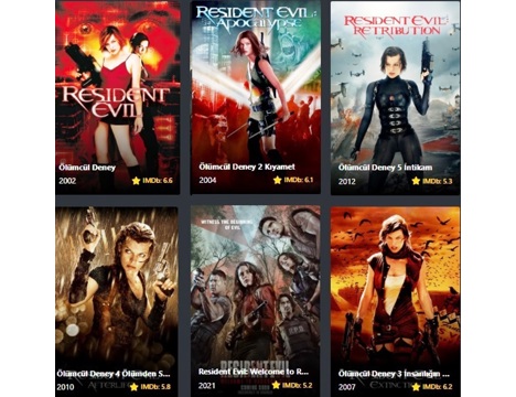 Müzik, Film (Plak,Cd, Dvd), Aksiyon, Macera Filmleri, Resident Evil Box Set