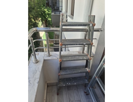 Ev, Bahçe Eşyaları, Diğer Ev Eşyaları, Aliminyum, Alüminyum Merdiven Cift Çıkışlı Satılık 2.El