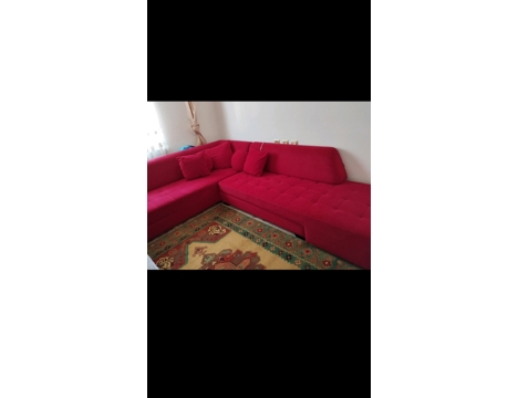 Mobilya, Oturma Grupları, Kumaş, Kırmızı Enza Köşe Takımı