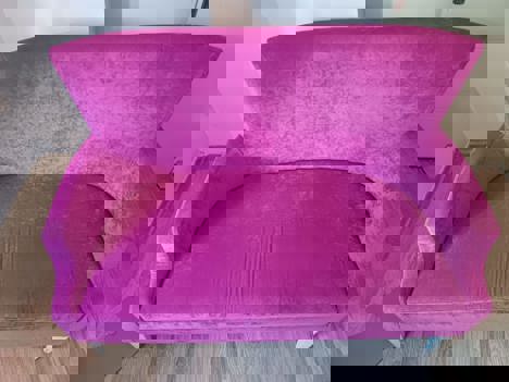 Mobilya, Diğer Mobilyalar, Bilinmiyor, Büro Modeli, Pembe Çay Seti Koltuğu Çok Temiz