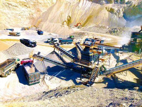 İş Makineleri, Kırıcılar (Madencilik), Fabo, Kırma Eleme Tesisi , Sabit 300-400 T/H Kırma Eleme Tesisi