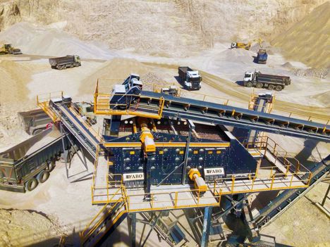 İş Makineleri, Kırıcılar (Madencilik), Fabo, Kırma Eleme Tesisi , Sabit 300-400 T/H Kırma Eleme Tesisi