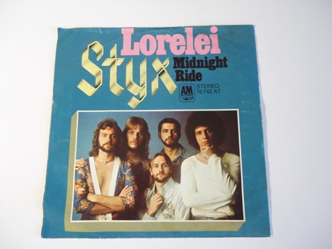 Müzik, Film (Plak,Cd, Dvd), Rock, Styx - Lorelei & Midnight Ride 45Lik Temiz