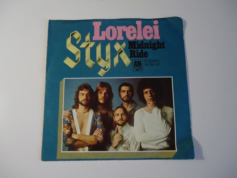 Müzik, Film (Plak,Cd, Dvd), Rock, Styx - Lorelei & Midnight Ride 45Lik Temiz