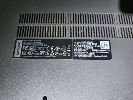 Bilgisayar, Diz Üstü, V330 15İkb, Lenovo İ5 8250U 8Gb 240Gb M2 Ssd Laptop