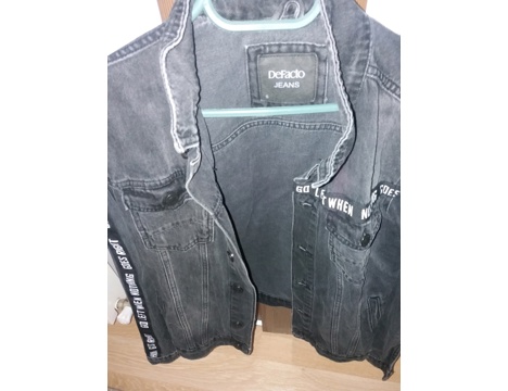 Giyim Eşyası, Erkek Gömlek, H.M Marka /Defacto Marka , S Beden/, Erkek Gömleği , Koyu Lacivert Renk Gömlek & Jeans Ceket