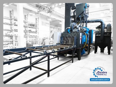 İş Makineleri, Kumlama Makinaları, Abir Makine A.Ş., 2025, Sac ve Profil Kumlama Makinesi