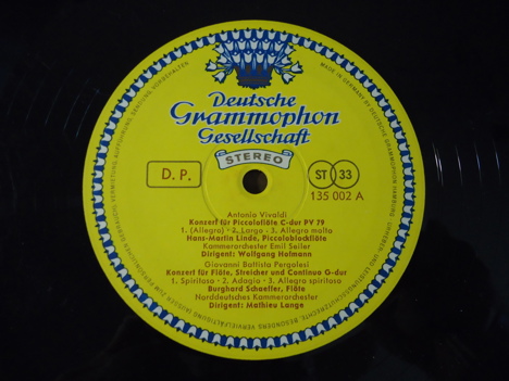 Müzik, Film (Plak,Cd, Dvd), Klasik Müzik, Muhtelif, Barok Flüt Konserleri Lp 1965 Temiz