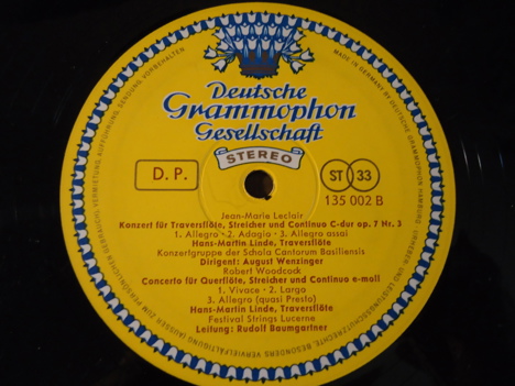Müzik, Film (Plak,Cd, Dvd), Klasik Müzik, Muhtelif, Barok Flüt Konserleri Lp 1965 Temiz