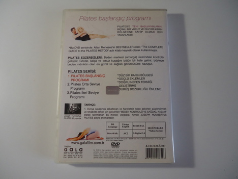 Müzik, Film (Plak,Cd, Dvd), Eğitim Filmleri, Setleri, Pilates Eğitimi, Gala Film, Pilates Başlangıç Programı Dvd Tertemiz