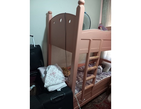Mobilya, Bebek, Çocuk, Genç Odası, Ahşap İkili Çocuk Ranzası