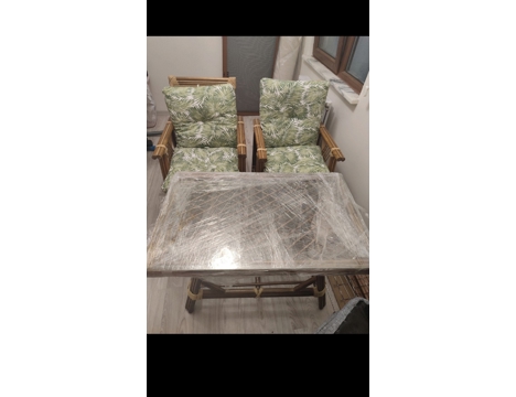 Mobilya, Diğer Mobilyalar, Bellona, Ahşap , Balkon Masası ve Sandalyesi