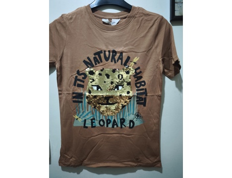 Giyim Eşyası, Çocuk Giyim, 8 Yaş, H&M T-Shirt Pul İşlemeli