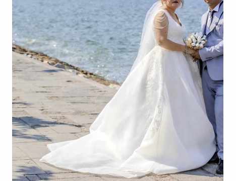 Giyim Eşyası, Gelinlik, Nişanlık, 40.46 Kadar Olur Ayarlanır , Özel Dikimdir Nikah Resim Çekim Yapıldı