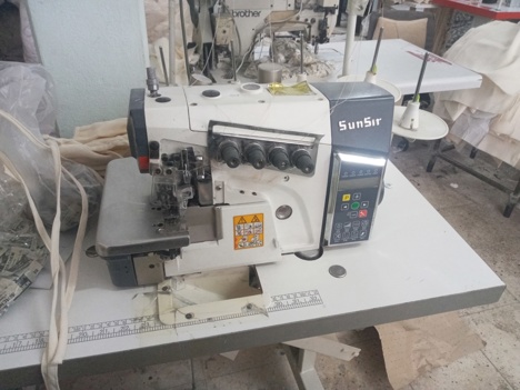İş Makineleri, Overlok Makineleri, Sunsır, Otomatik 5 İplik Overlok