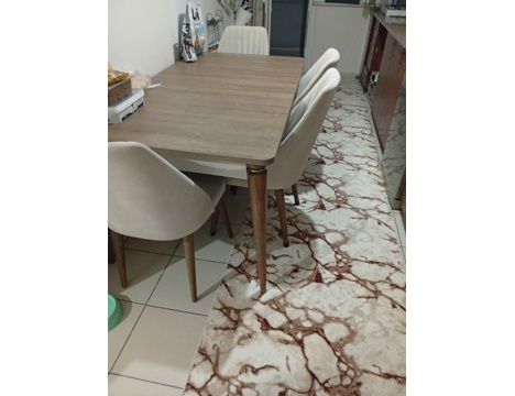 Dükkan, Ofis Eşyaları, Masa ve Sandalyeler, Ahsap, Yemek Masasi , 6 Kişilik Yemek Masası